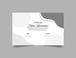 Minimalist Bohemian Style Certificate Vector Design Template