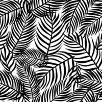 patrón tropical, fondo floral vectorial. patrón sin costuras de hojas de palma vector