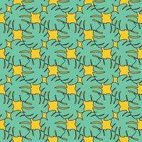 Monstera leaves seamless pattern. Botanical leaf backdrop. vector