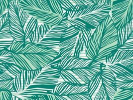 Tropical pattern, palm leaves seamless vector floral background.