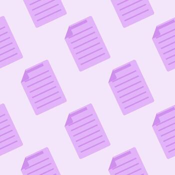 Document Icon seamless pattern. Flat design symbol vector