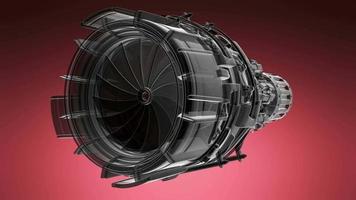 Rotate Jet Engine Turbine video