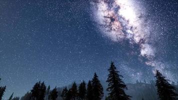 Milky Way stars with moonlight video