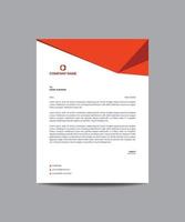 Corporate letterhead template vector