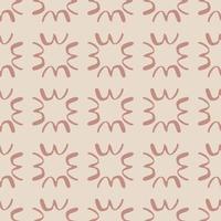 Abstract seamless pattern in pink tones with ethnic elements. vector