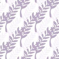 Pink branches seamless pattern. Leaf branch backdrop Vector