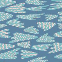 Modern shapes or blots seamless pattern. Contemporary abstract strange backdrop. vector