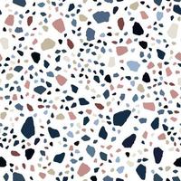 Terrazzo seamless pattern design. Marble wallpaper illustration vector