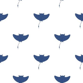 patrón inconsútil aislado con elementos de rayas azules brillantes. Fondo blanco. estilo simple. vector