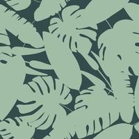 Abstract leaf seamless pattern. Palm leaves wallpaper. vector