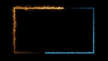 populair lus abstracte achtergrond naadloos geel lichtblauw spectrum lus filmmaken gloed ultraviolet fluorescerend 4k gloed abstracte lijnen achtergronden video