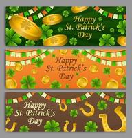 St. Patrick's Day Shamrock Banner vector