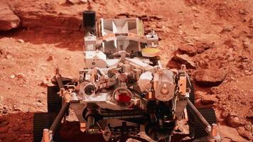 Mars Rover Perseverance exploring the red planet. Elements furnished by NASA. photo