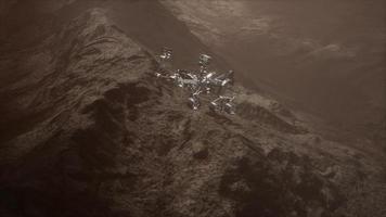 Curiosity Mars Rover exploring the surface of red planet photo