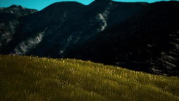 panoramic view of alpine mountain landscape in the Alps video