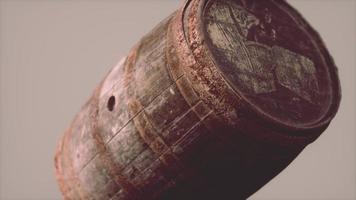 classic old rusted wooden barrel photo