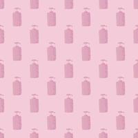 Cosmetic bottle seamless pattern. cosmetics toiletries background. vector