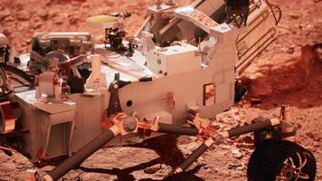Mars Rover Perseverance exploring the red planet. Elements furnished by NASA. photo