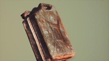 Vintage army rusted fuel jerrycan photo