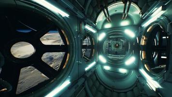 dark space ship futuristic interior photo