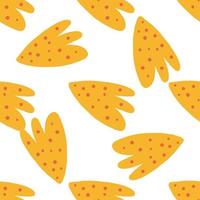Strange seamless pattern. Abstract shapes on white background. vector