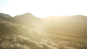 Sunset over the Valley Fields video