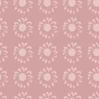 Geometric seamless pattern with small flowers. botanical wallpaper. vector