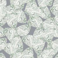 Palm leaf seamless pattern with hand drawn in line tropical print. Modern nature background. Vector illustration for seasonal textile.