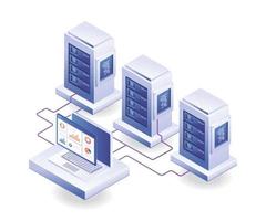 Server network analyst computer vector