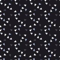 Abstract seamlees geometric with triangulary shapes in dark tones. Black background. vector