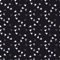 Abstract seamlees geometric with triangulary shapes in dark tones. Black background. vector