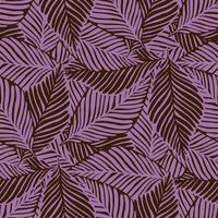 Abstract tropical pattern, palm leaves seamless floral background. vector