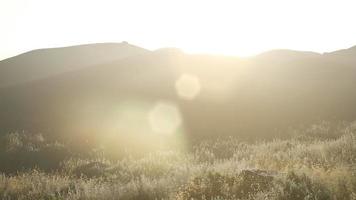 Sunset over the Valley Fields video