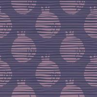 Abstract pomegranate fruit seamless pattern for textile design. Geometric pomegranates wallpaper vector
