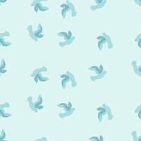 Seagulls seamless pattern. Background of sea birds. vector