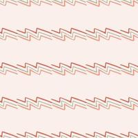 Geometric lightning doodle pattern on light background. Modern zigzag line art wallpaper. vector