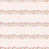 Geometric lightning doodle pattern on light background. Modern zigzag line art wallpaper. vector