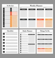 Set of Business Journal Template vector