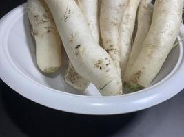 fresh white radish photo