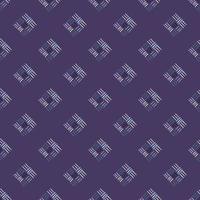 Hand drawn seamless dash pattern of diagonal lines. Dark blue tones. vector