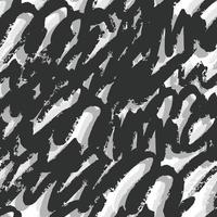 Hand drawn artistic brush strokes seamless pattern. Black and silver Ink backdrop vector