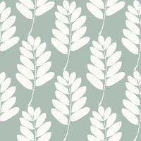 Seamless pattern with leaves. Botanical vintage leaf wallpaper. vector