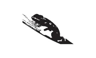 iguana vector illustration design black and white