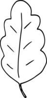 icono de hojas de roble. garabato dibujado a mano. , escandinavo, nórdico, minimalismo, monocromo. planta, herbario. vector