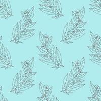 flowering twigs of cherry, apricot, fruit trees. spring seamless pattern. wallpaper, textile, wrapping paper, background. sketch hand drawn doodle style. minimalism. bloom, flowers. vector