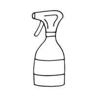 sprayer hand drawn doodle. , minimalism, scandinavian, monochrome, nordic. garden tools. sticker, icon. vector