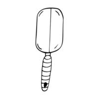 garden shovel drawn doodle. , minimalism, scandinavian, monochrome, nordic. garden tools. sticker, icon. vector