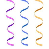 serpentine color ribbon isolated white background vector