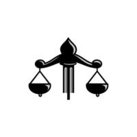 vector illustration of justice scales, law vector, justice day