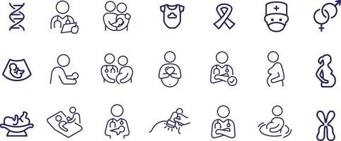 Maternity icons vector design design